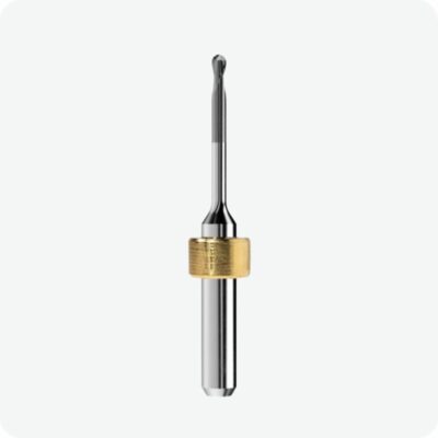 2.5 mm Ball End Mill (Diamond Coating), Zr (T13) – 6 mm shank – Articon Dental Milling Burs